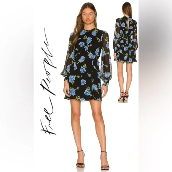 Free People | Dresses | Nwt Free People Samantha Laceup Mini Dress Black  Combo | Poshmark